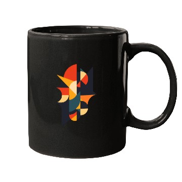 Discover Retro Abstract Geometric Art Mugs