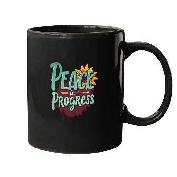 Discover Inspirational Sunflower and Peace Message Mugs