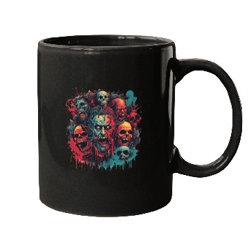 Discover Haunted Horror Faces – Creepy Skull Art Mugs
