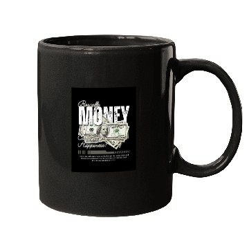 Discover White and Grey Vintage Money Streetwear Mugs