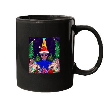 Discover Alien Christmas Gifts Collection Time! Mugs