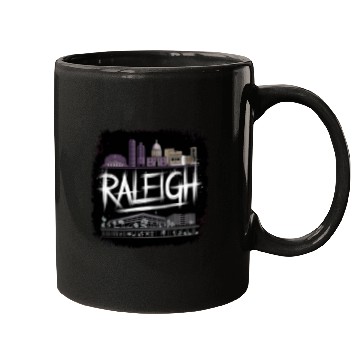 Discover Raleigh Gift for North Carolina and Research Lover Mugs
