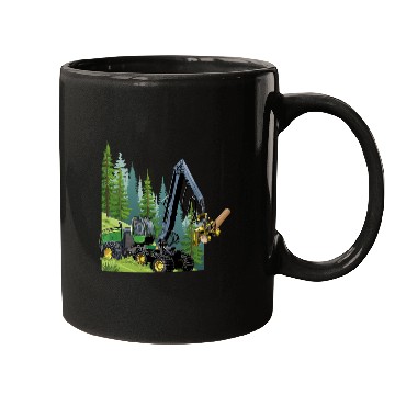 Discover Harvester in the forest Mugs
