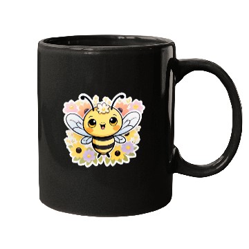 Discover A bee chubby cartoon Mugs