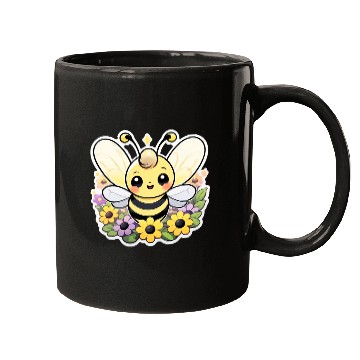 Discover A bee chubby cartoon Mugs