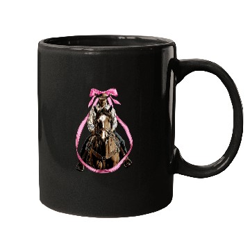 Discover Coquette Bow Rodeo Barrel Racer Barrel Racing Mom Mugs