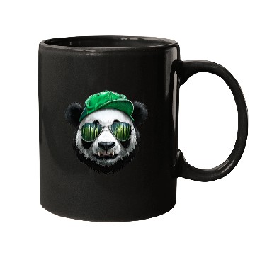 Discover Panda Wearing A Baseball Cap Mugs