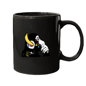 Discover DJ chimpanzee , Banana headphones Mugs