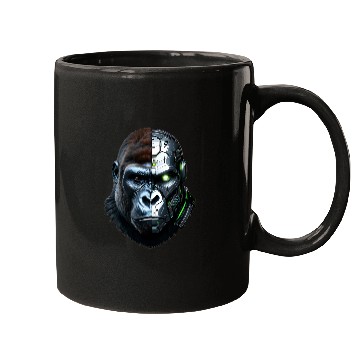 Discover Cyborg Gorilla Mugs