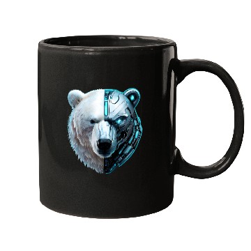 Discover Cyborg Polar Bear Mugs