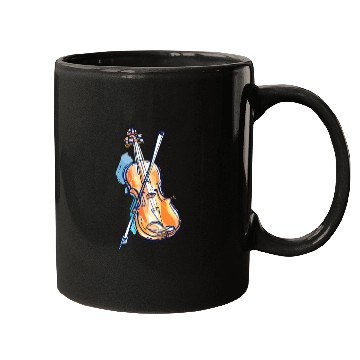 Discover Violin Drawing Mugs