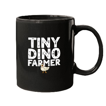 Discover Tiny dino farmer - Dinosaur Funny Dino Farmer Mugs