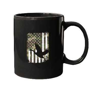 Discover Goose Hunting Camo US Flag For Hunter Camouflage Mugs