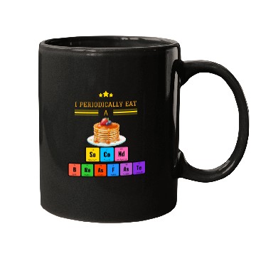 Discover Funny Periodic Table Pancake Science Humor Mugs
