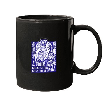 Discover Great Struggles Greater Rewards Mugs