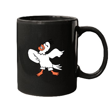 Discover Seagull bird dances happily celebrates cheerful Mugs