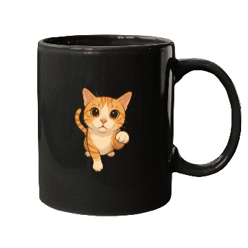 Discover Cute Meow Cat Design for Cat Lovers Mugs