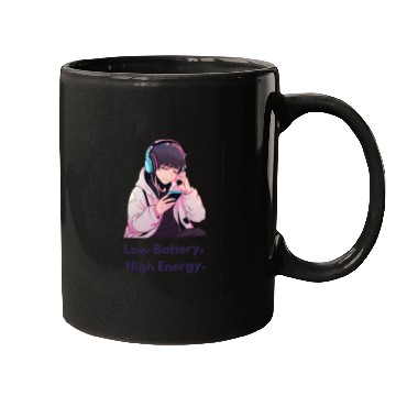 Discover Chibi Boy in Mugs with Headphones (Cool & Chill)