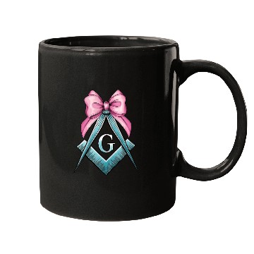Discover Coquette Bow Square Compass Freemasonry Mom Mugs