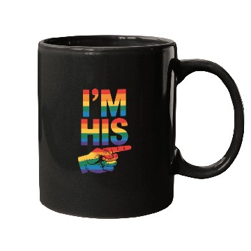 Discover I'm His Gay Couple Matching LGBTQ Pride Mugs