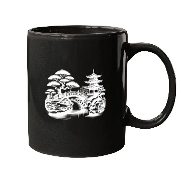 Discover Harmonious Path To The Japanese Temple Garden Mugs