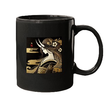 Discover Oni girl in Kimono Mugs
