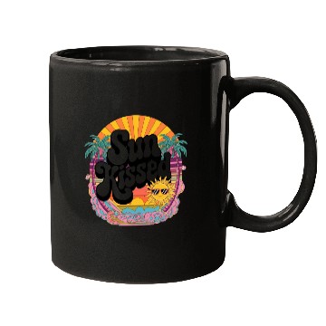 Discover Sun Kissed Retro Sunset Design Mugs