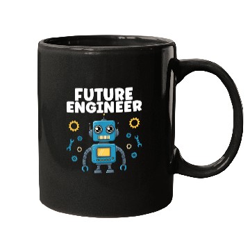 Discover Future Engineer Robot Mugs