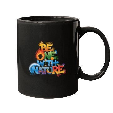 Discover Be One With Nature Typography Mugs