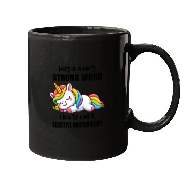 Discover Sleepy Rainbow Unicorn Mugs