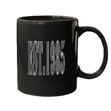 Discover EST. 1985 Gray Edition Mugs – Timeless Vintage