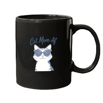 Discover Funny Cat Mom Club Sunglasses Mugs
