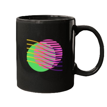 Discover Neon Wave Geometric Abstract Mugs