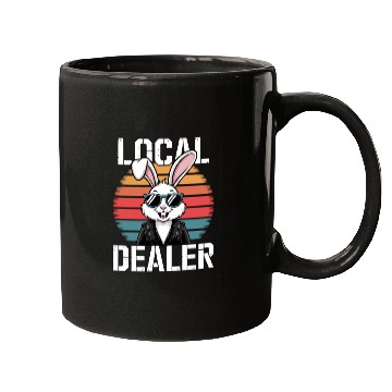 Discover Local Egg Dealer Easter Bunny Vintage Farmer Mugs