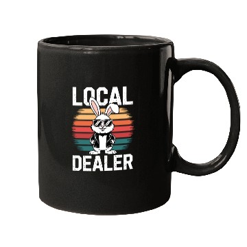 Discover Local Egg Dealer Easter Bunny Retro Egg Farmer Mugs