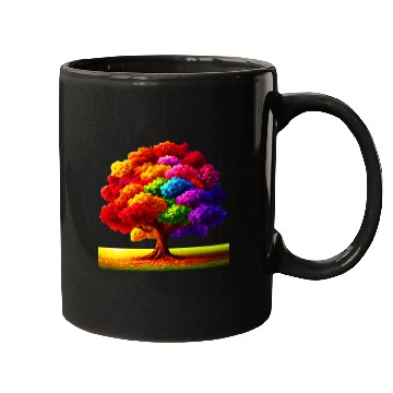 Discover Rainbow colours Spectrum Tree Mugs