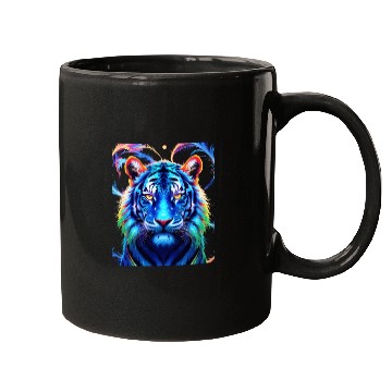 Discover Neon Jungle: Psychedelic Tiger Mugs