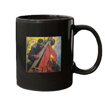 Discover Charles Mingus Double Bass Retro Superhero Comic Mugs