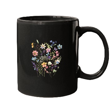 Discover Vibrant Wildflower Bouquet Mugs