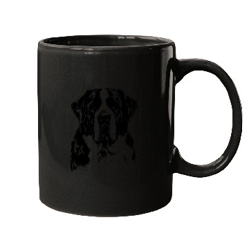 Discover Saint Bernard Portrait | Minimalist Apparel Mugs