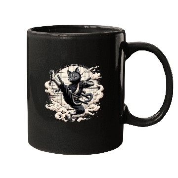 Discover ninja cat Mugs