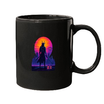 Discover Neon Samurai - Cyberpunk Warrior Art Mugs