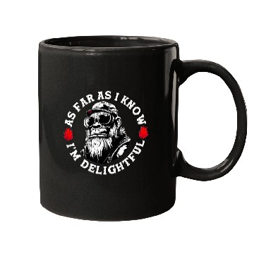 Discover As Far As I Know I'm Delightful Funny Monkey Mugs