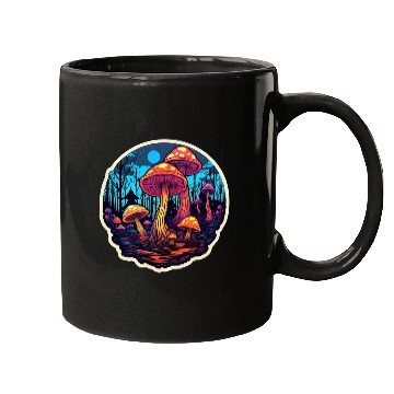 Discover Psychedelic Mushroom Forest Mugs