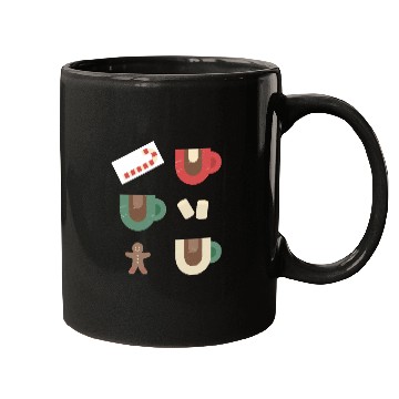 Discover Cute Retro Hot Cocoa Christmas Mug Design Mugs