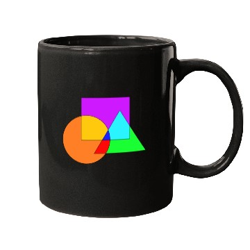 Discover Colorful Design Tringle Square Circle Mugs
