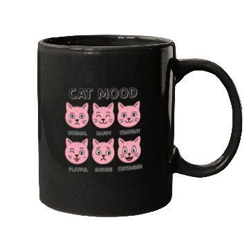 Discover Funny Cat Moods for Cat Lovers Mugs