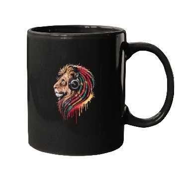 Discover Reggae Lion Streetwear Design Mugs