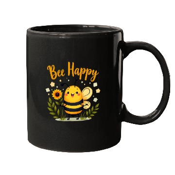 Discover Happy Beekeeping Bee with Sunflower Joy Mugs