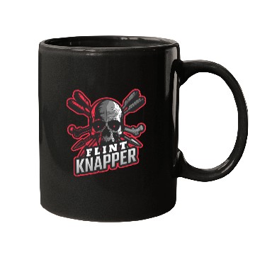 Discover Skull and Arrows Flint Knapper Mugs